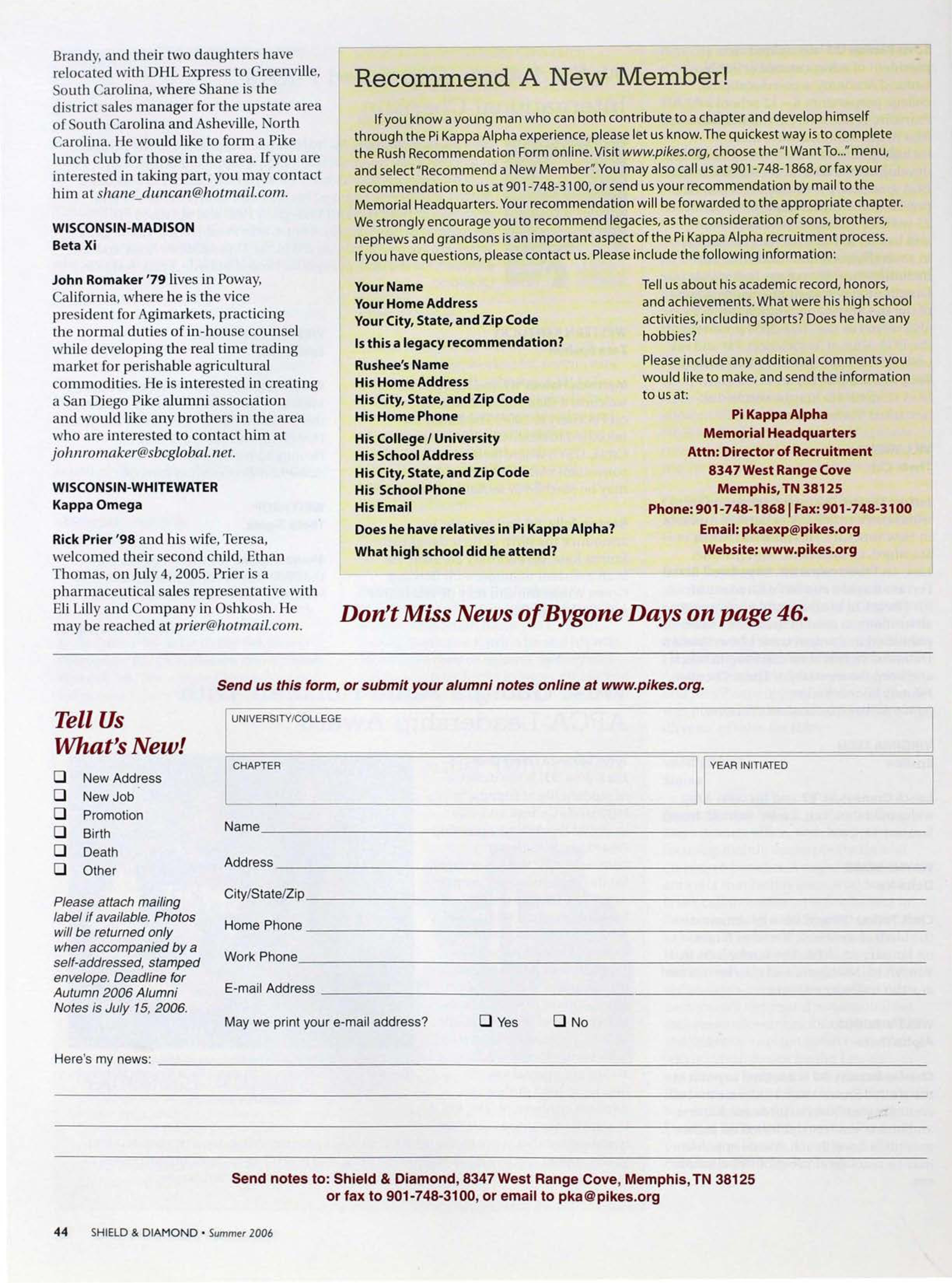 Recommend A New Member!